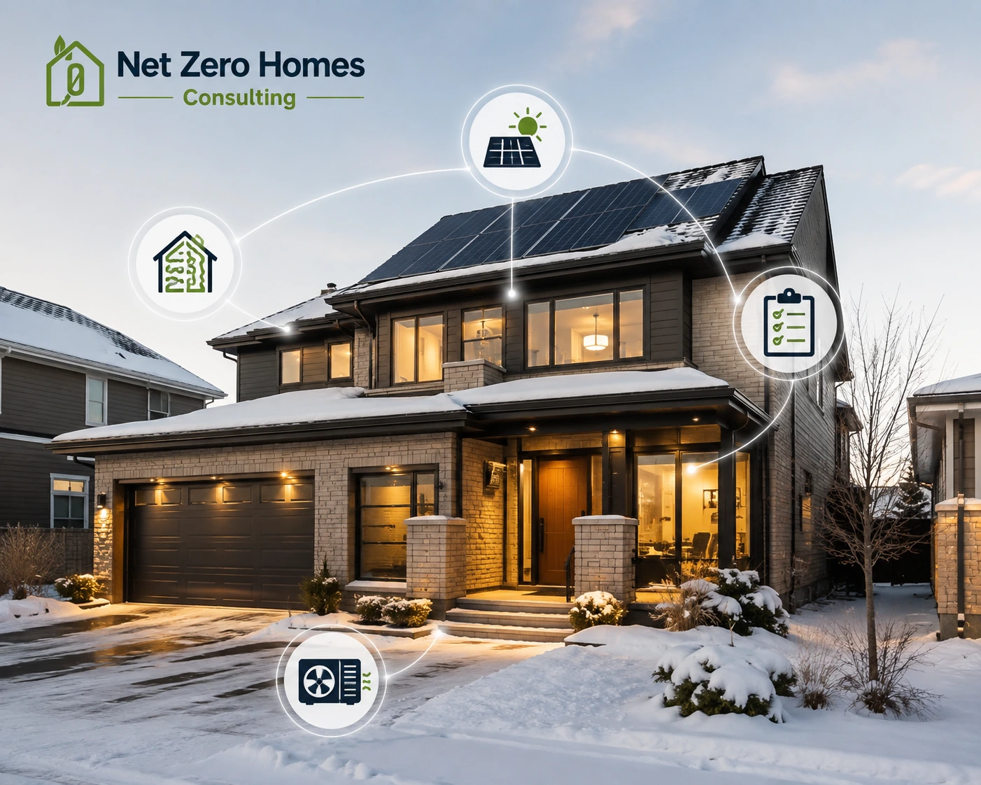 Ontario home prepared for net zero energy upgrades with solar and efficient systems