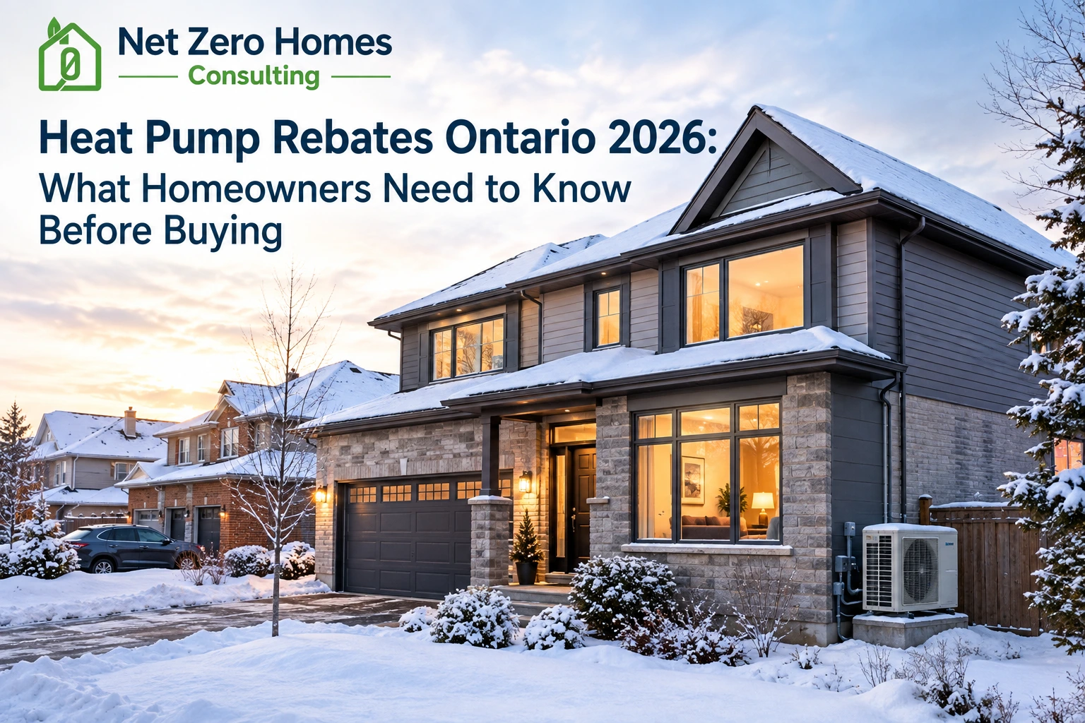 Heat pump rebates Ontario 2026 for Canadian homeowners